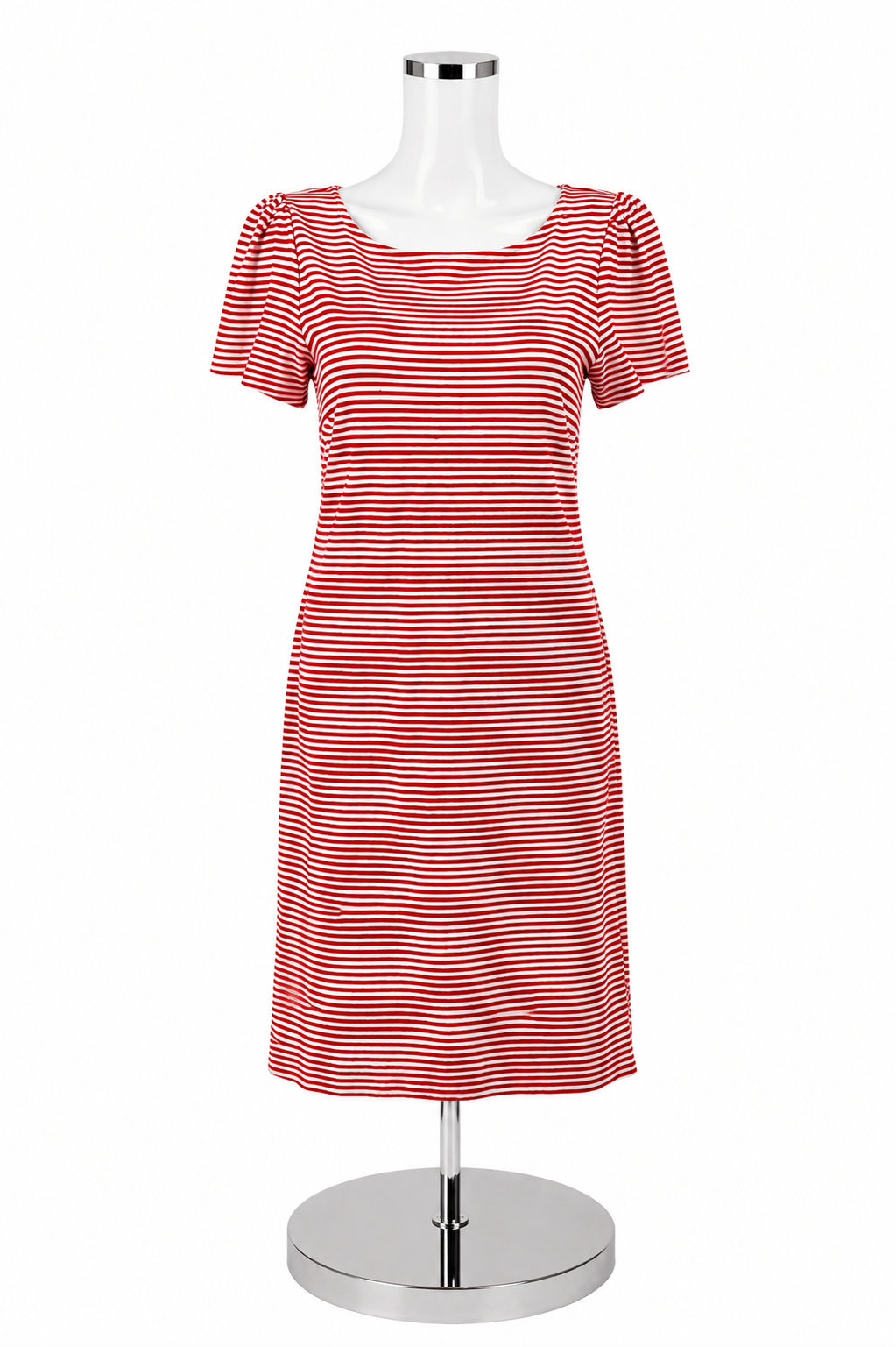 Ann Taylor Red &amp; White Striped Dress – Women’s Size 6 Petite - ONLINE ONLY