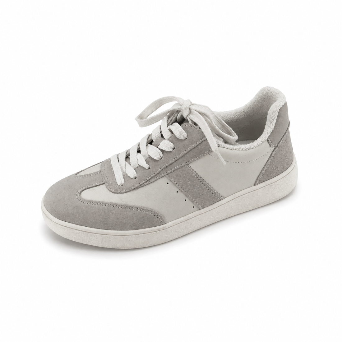 Chelsea &amp; Violet Club Suede Leather Sneakers White Gray Size 9.5