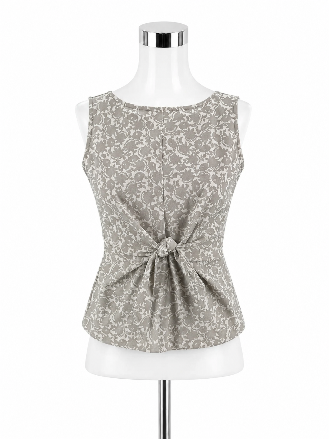 Ann Taylor Floral Tie-Waist Peplum Shell Top | Size XS