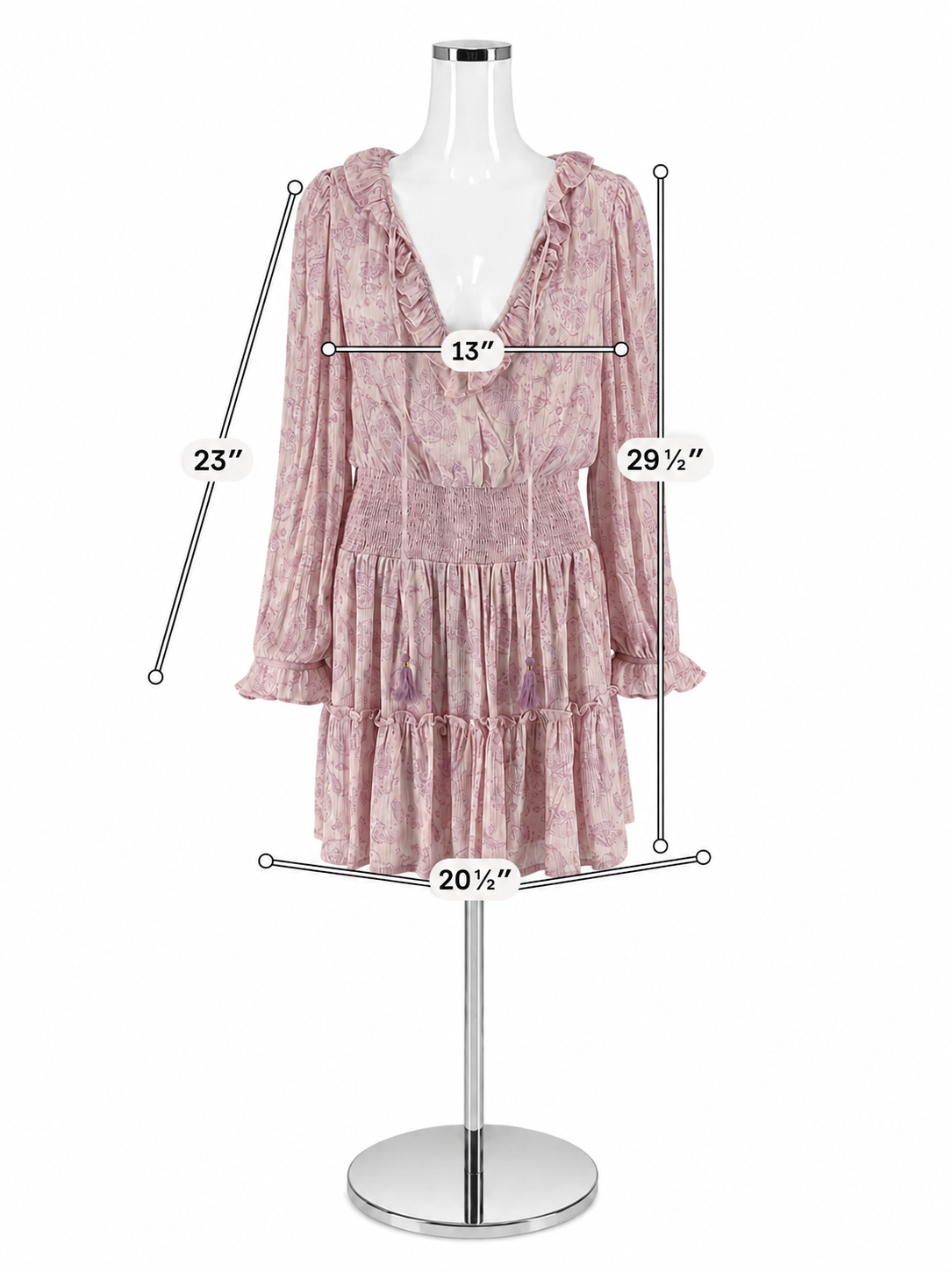 House of Harlow 1960 x Revolve Olvera Pink Paisley Mini Dress