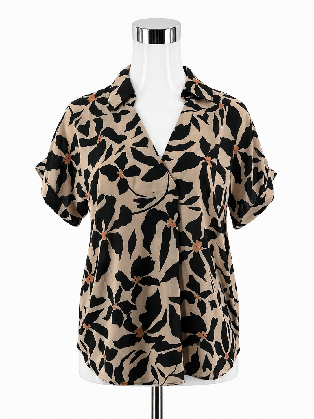 cabi Turn Back Top Floral Button Up Blouse Size Small Style 4723