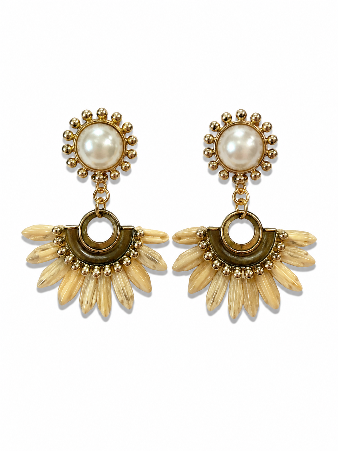Style &amp; Co. Essentials Faux Pearl Sunburst Drop Earrings