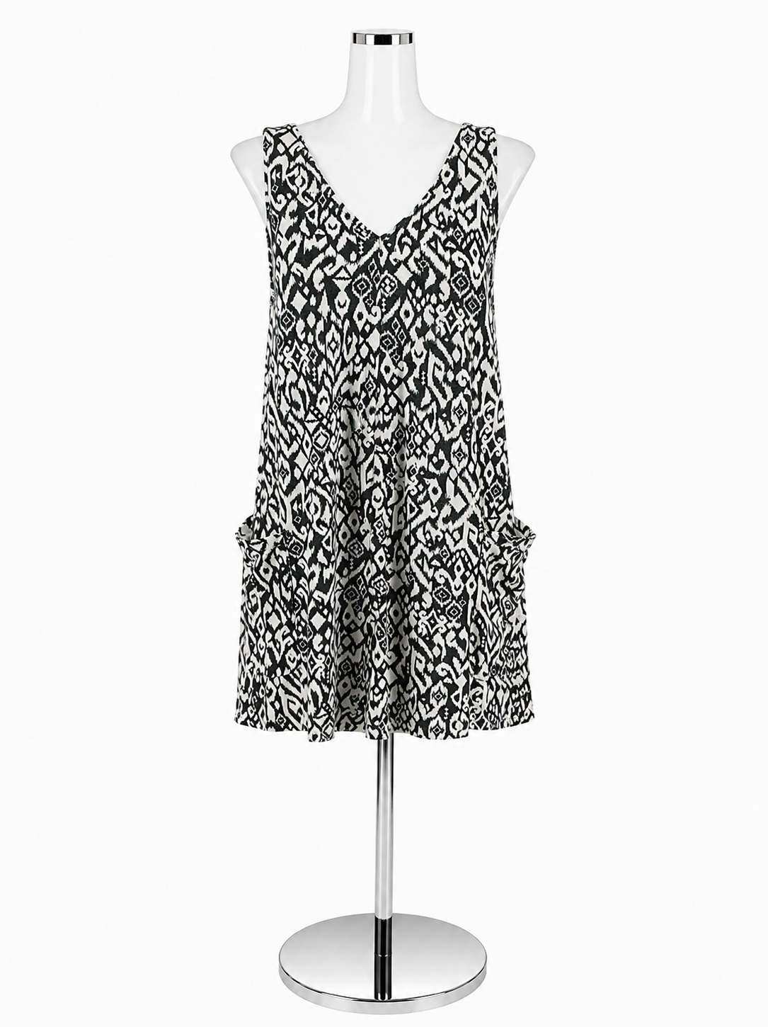 Kinesis Tribal Print V-Neck Sleeveless Romper | Size Small