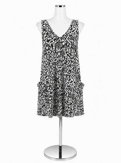 Kinesis Tribal Print V-Neck Sleeveless Romper | Size Small