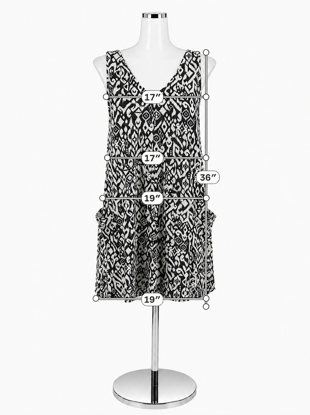 Kinesis Tribal Print V-Neck Sleeveless Romper | Size Small