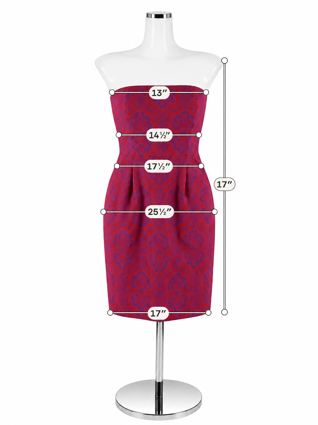 J.Crew Strapless Cotton-Silk Jacquard Mini Dress Red Purple Print Size 0