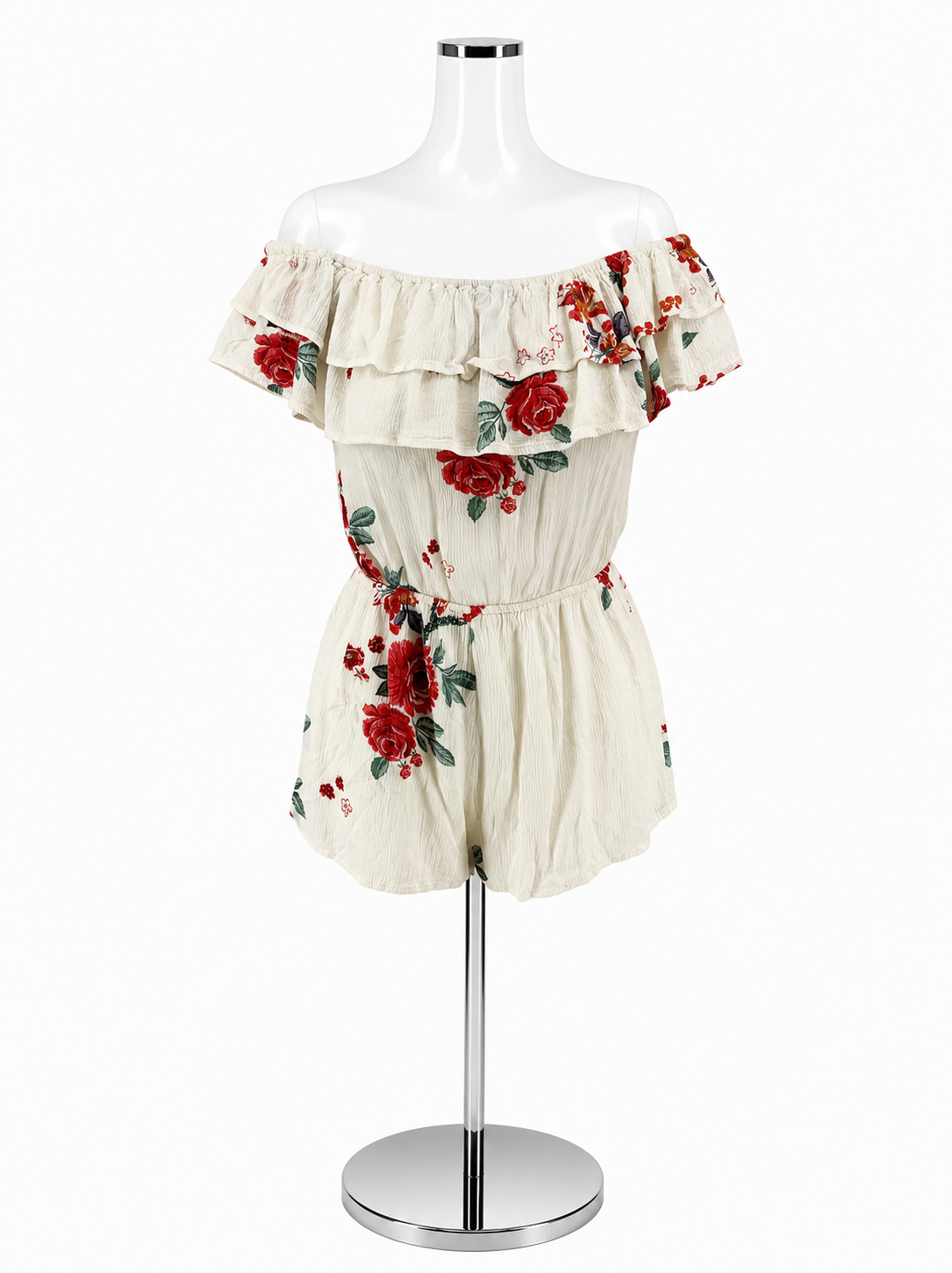 Illa Illa Off The Shoulder Ruffle Floral Romper Size Small
