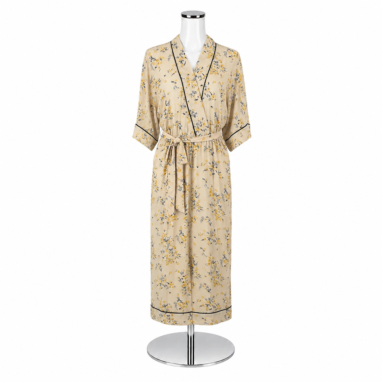 J. Crew Floral Wrap Front Kimono Jumpsuit Size Small