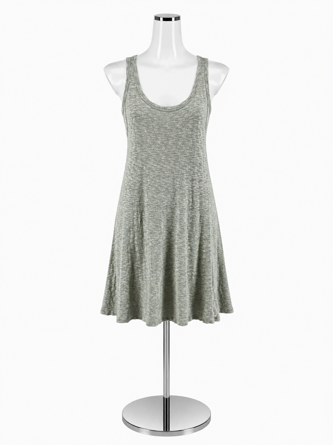 Sol Angeles for Anthropologie Marled Sage Heathered Tank Dress Size Medium
