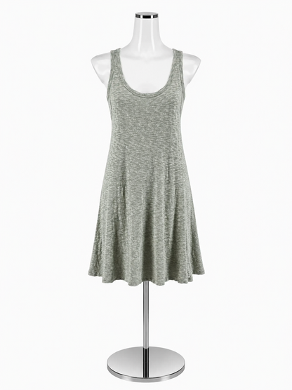 Sol Angeles for Anthropologie Marled Sage Heathered Tank Dress Size Medium