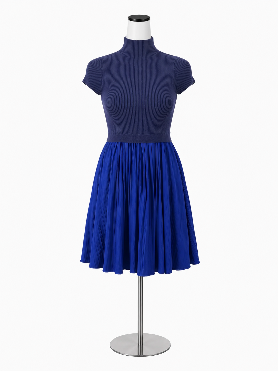 Maeve by Anthropologie Colorblock Pleated Two-Fer Dress Small Petite NWT
