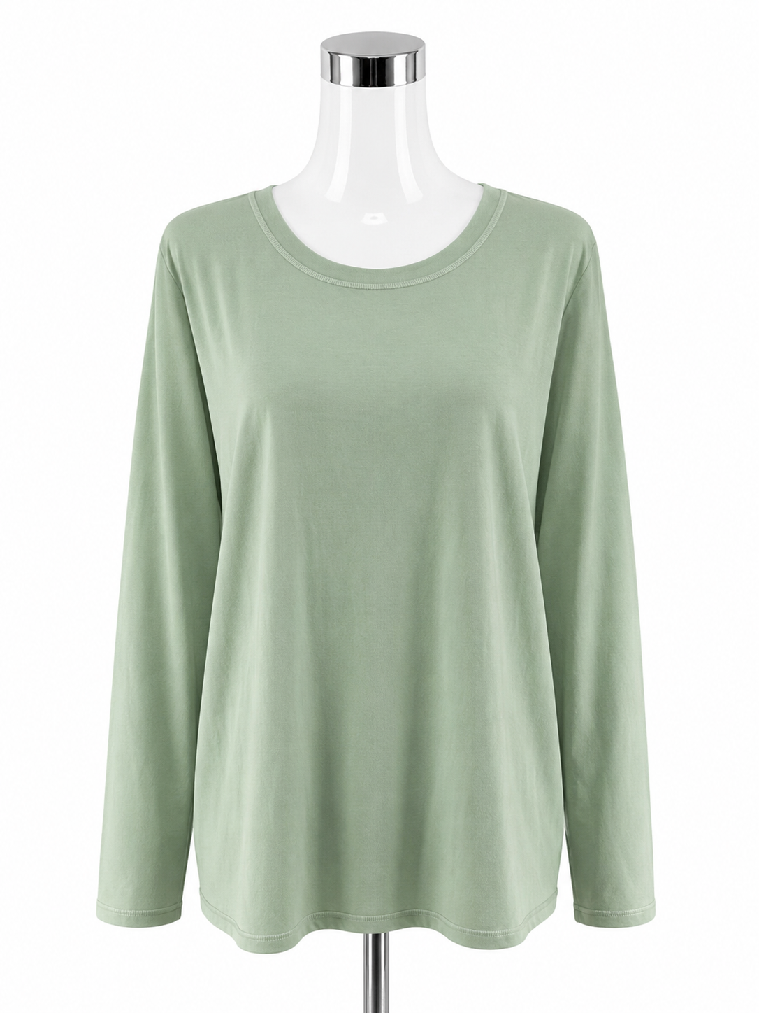 Antonio Melani NWT Mint Green Soft Stretch Lyocell Blend Long Sleeve Top XL