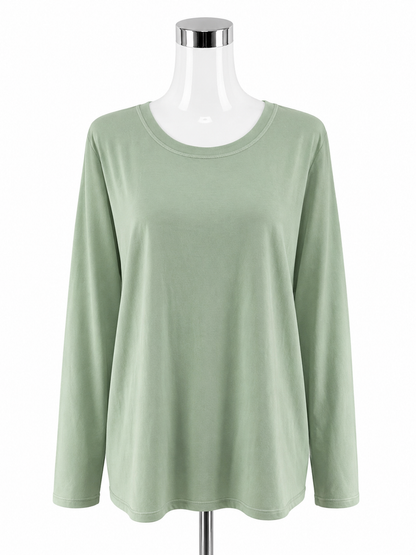 Antonio Melani NWT Mint Green Soft Stretch Lyocell Blend Long Sleeve Top XL