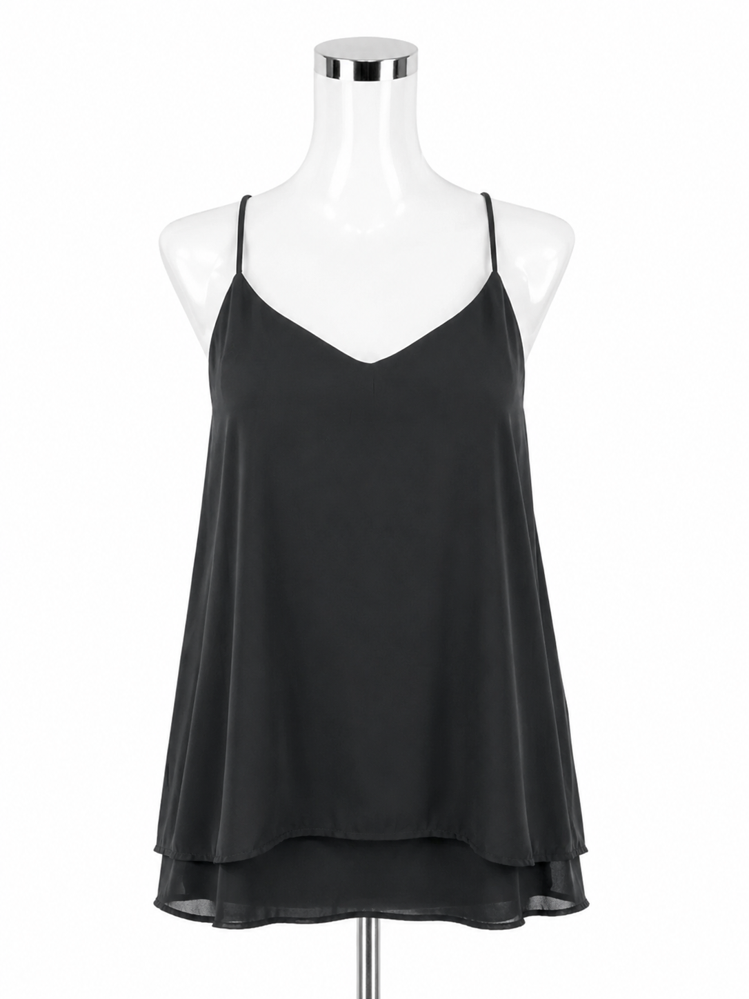 Caslon Linen Racerback Striped Tank Top Size XS