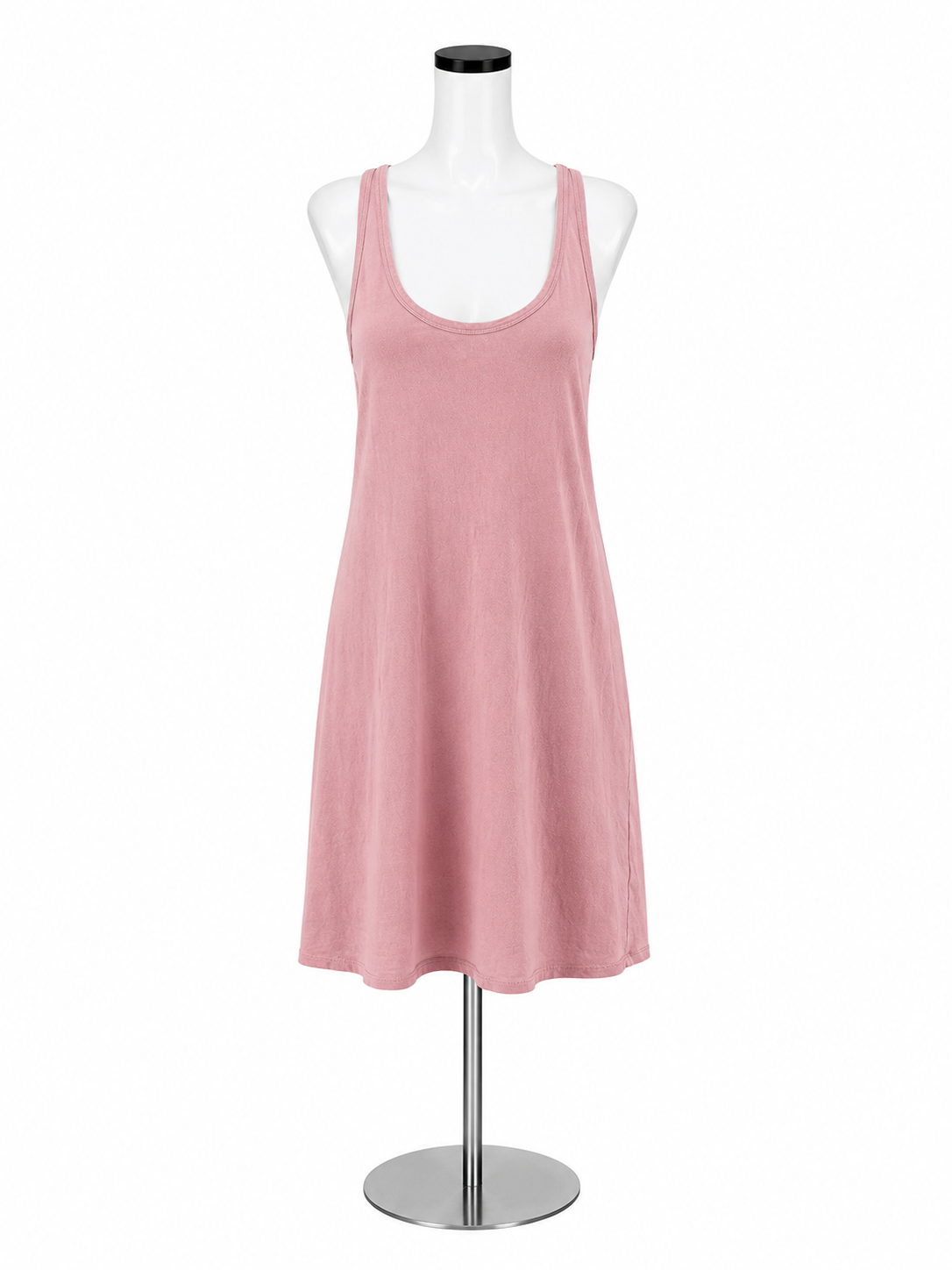 J. Crew Pink Slub Cotton Racerback Tank Midi Dress Size Large