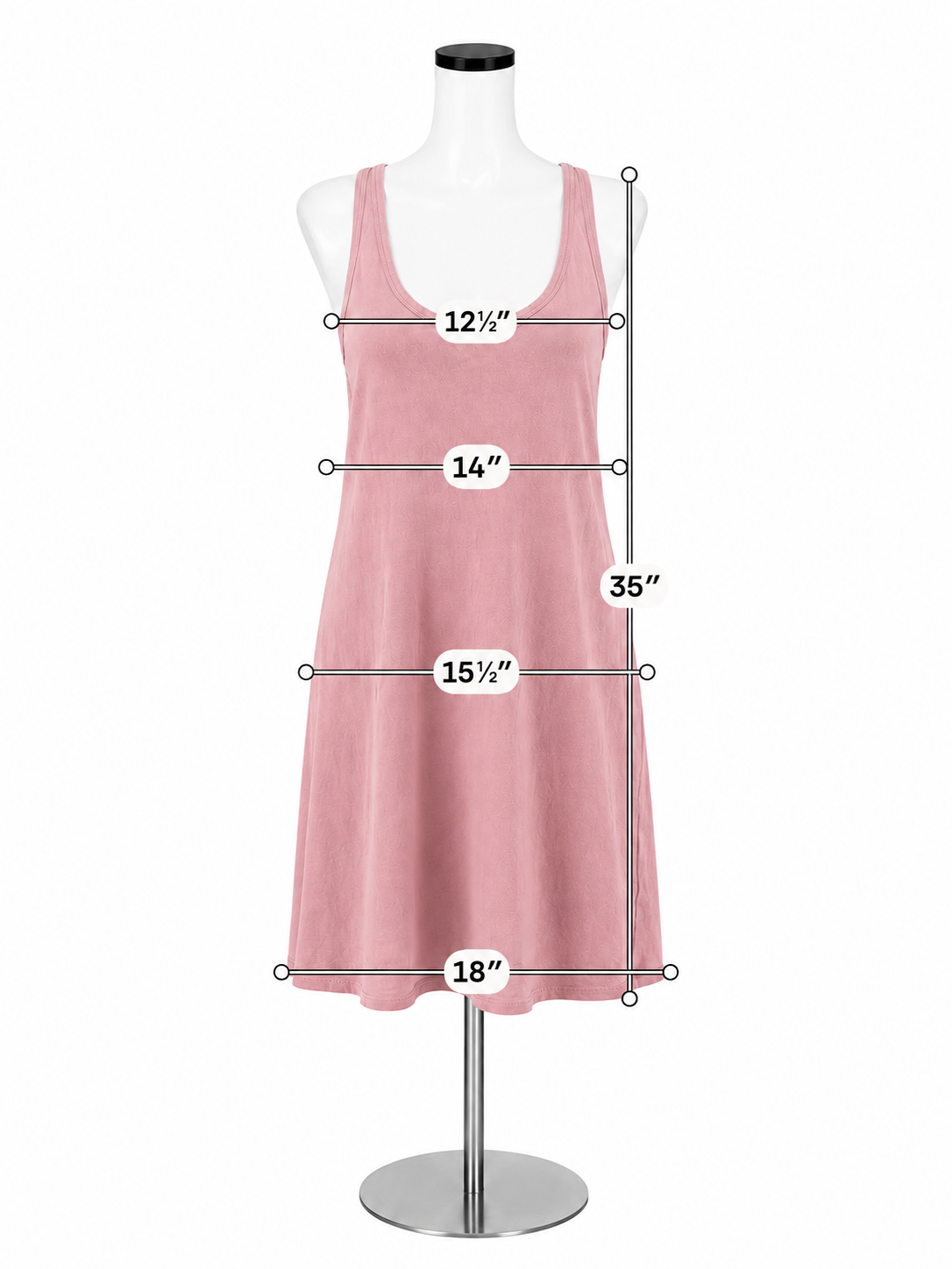 J. Crew Pink Slub Cotton Racerback Tank Midi Dress Size Large