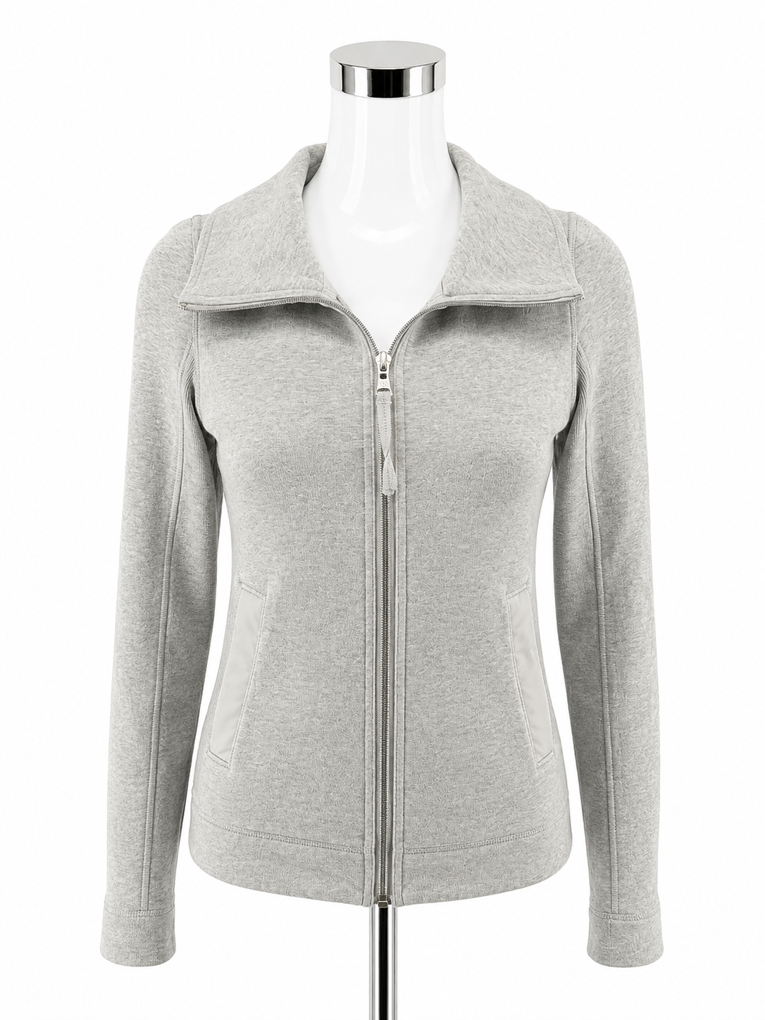 Lululemon Forme Jacket II Full-Zip Heathered Gray Size 4