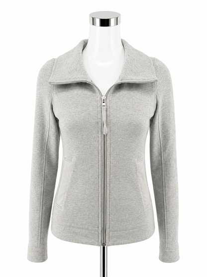 Lululemon Forme Jacket II Full-Zip Heathered Gray Size 4