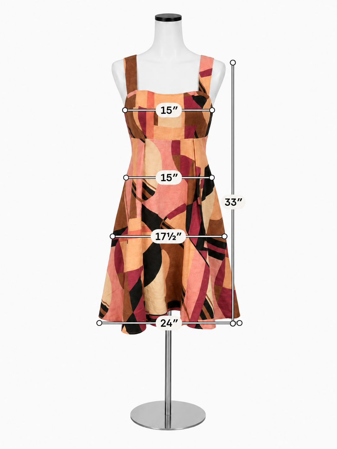 Banana Republic Elessa Linen Mini Dress Geometric Print Pink Tan Size 4