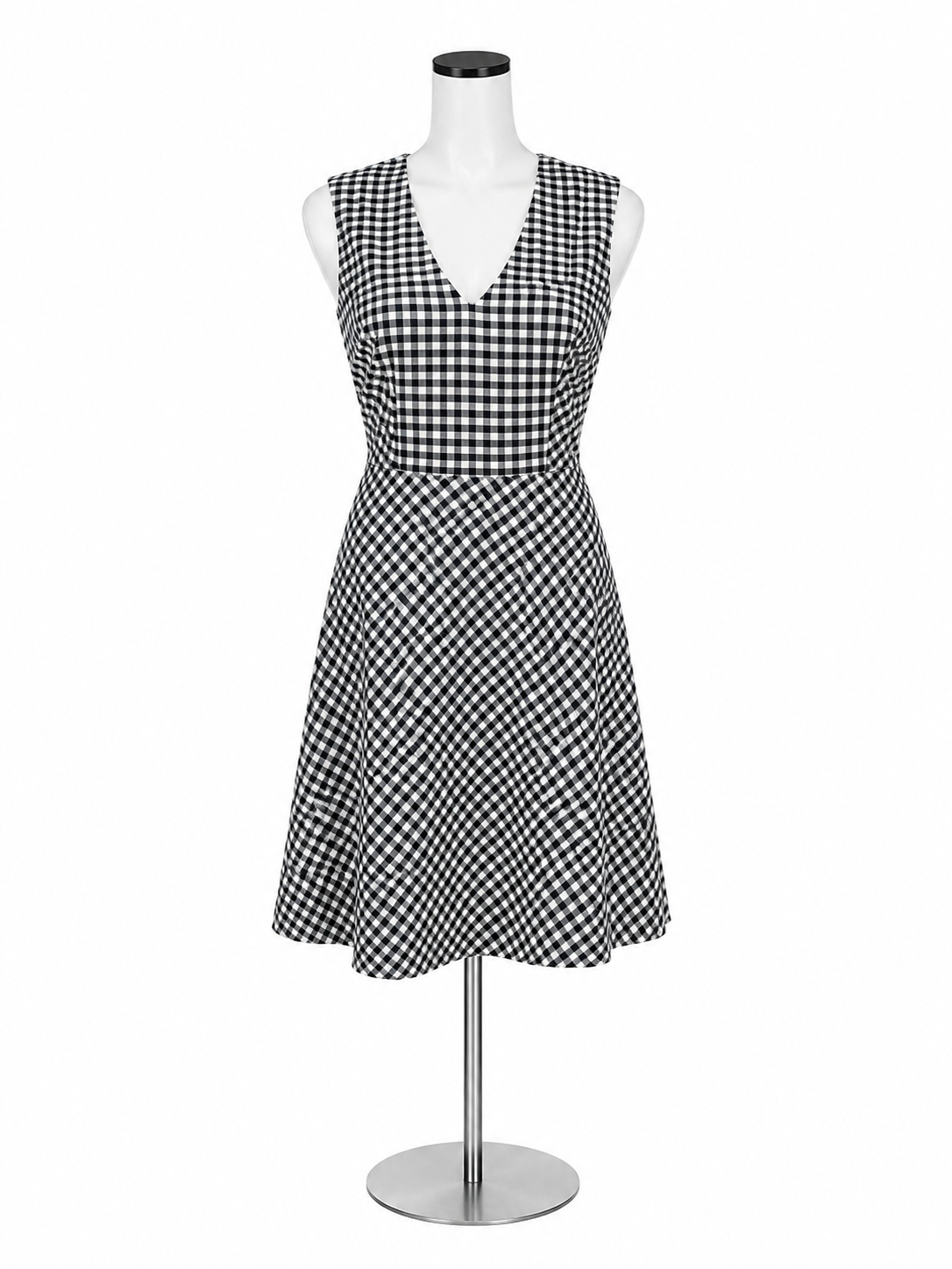 Draper James Gingham Love Circle Dress Navy White Checkered Skater NWT Size 6