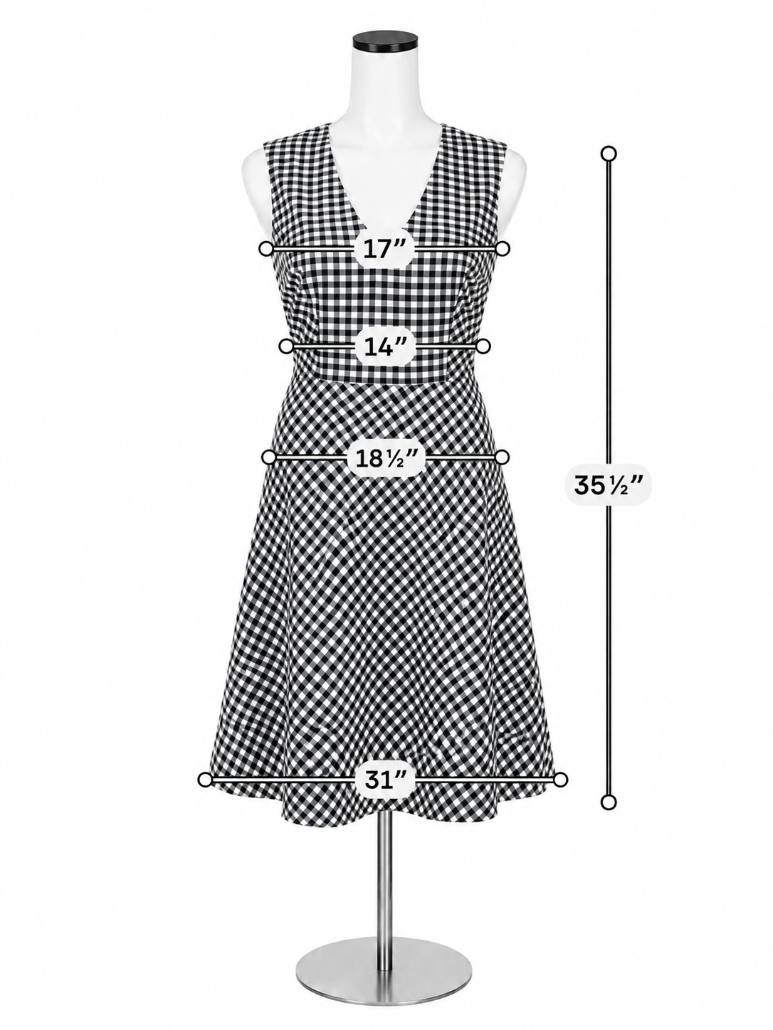 Draper James Gingham Love Circle Dress Navy White Checkered Skater NWT Size 6