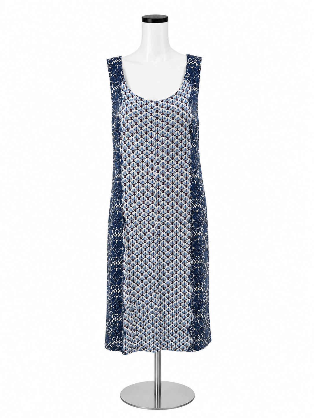 Tory Burch Trocadero Print Sleeveless Cowl Back Dress Size Large