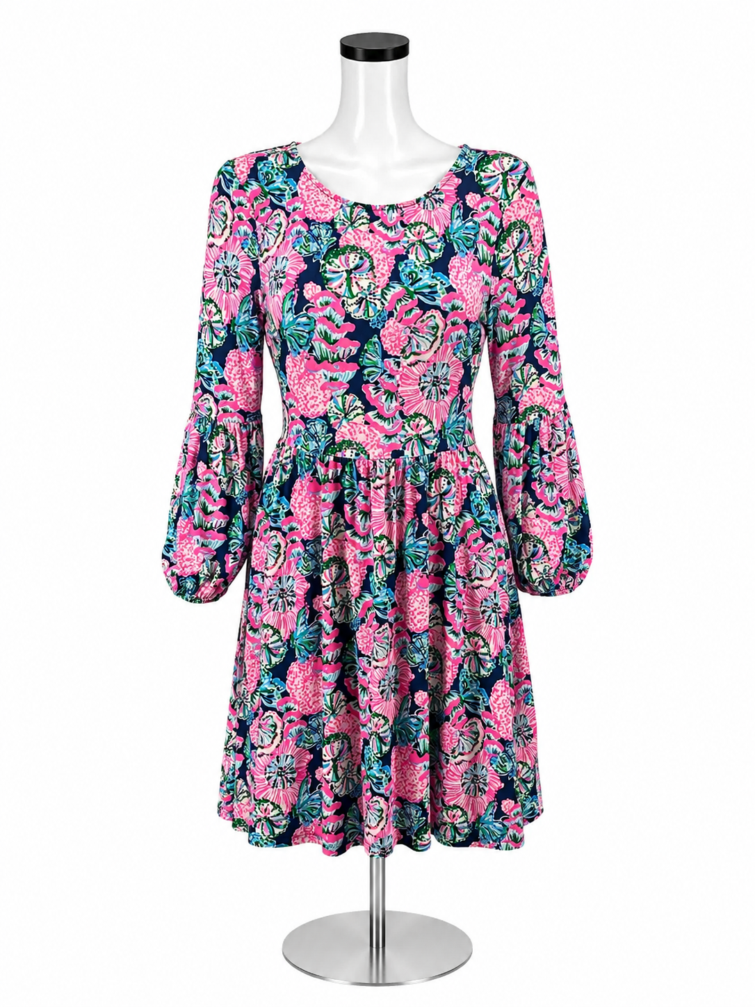 Lilly Pulitzer Kylar T-Shirt Dress Multi Shellabrate Floral XS