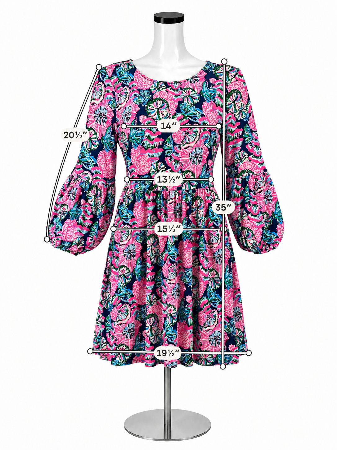 Lilly Pulitzer Kylar T-Shirt Dress Multi Shellabrate Floral XS