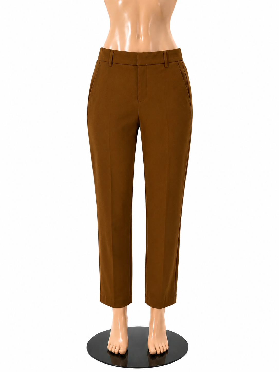 Liverpool Size 8 Camel Solid Pre-Owned Pants Upstairs