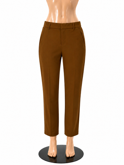 Liverpool Size 8 Camel Solid Pre-Owned Pants Upstairs