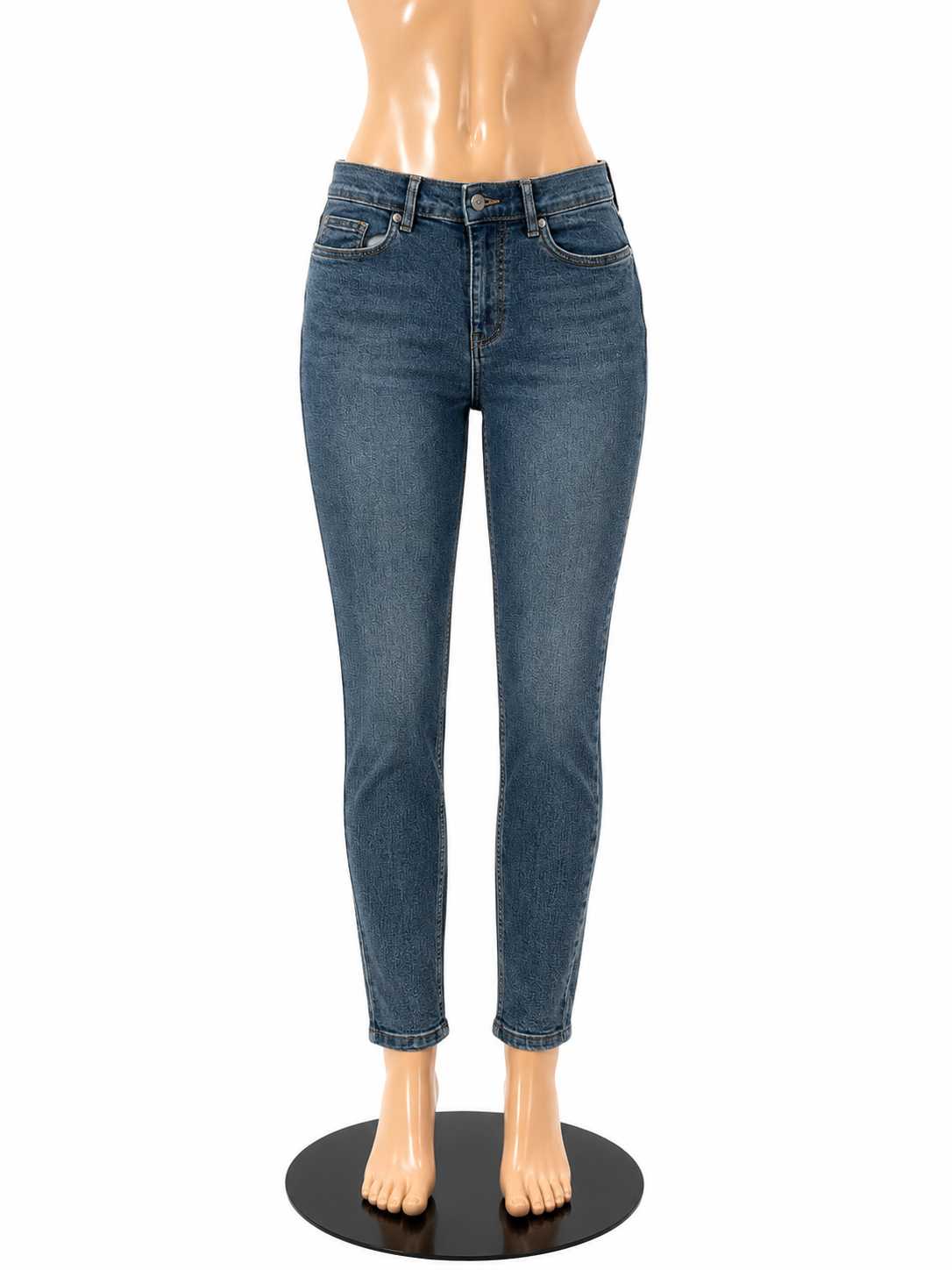 Venus Size 10 Blue Solid Pre-Owned Ladies Jeans