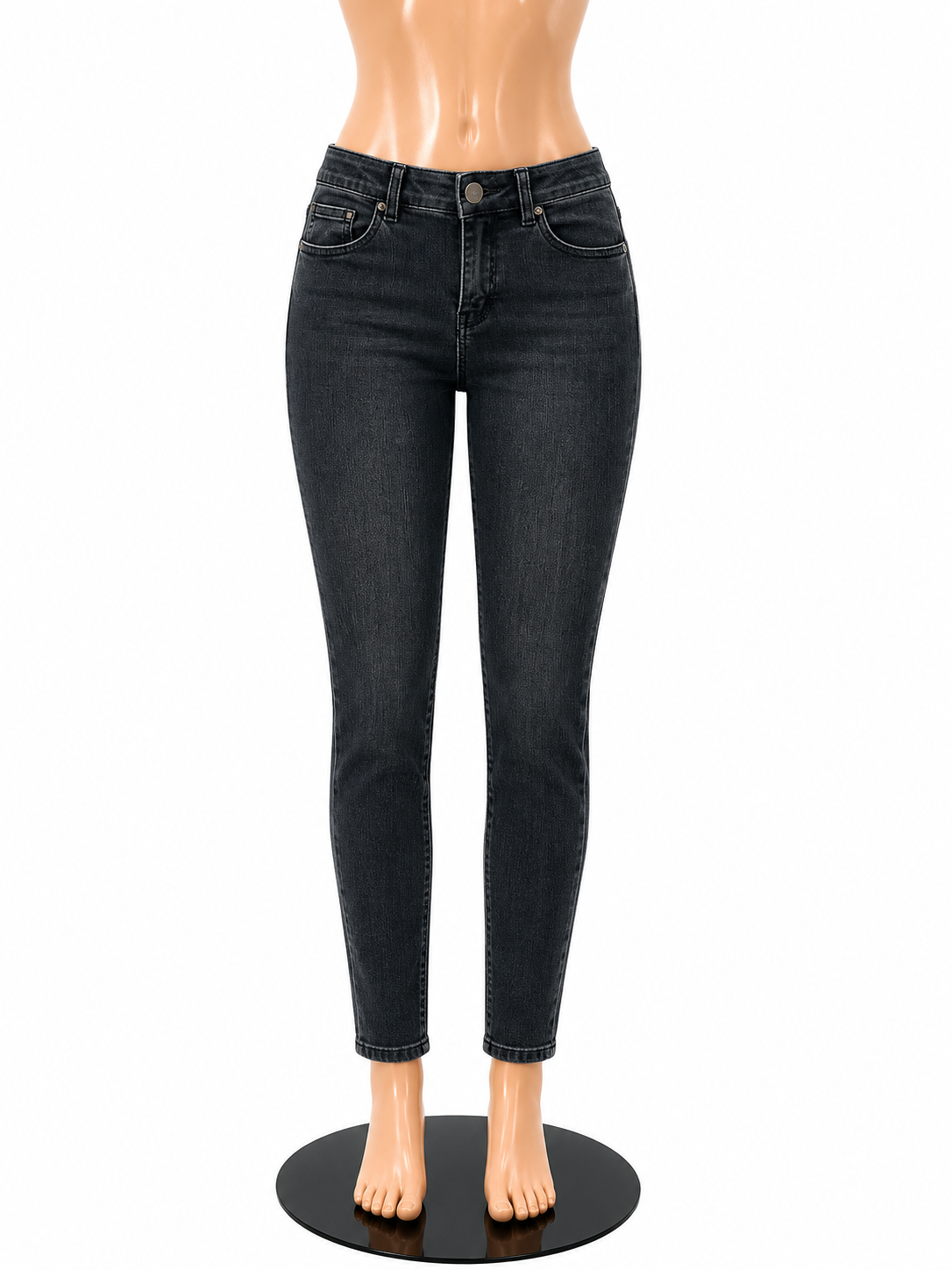 Democracy Size 10 Blue Solid Pre-Owned Ladies Jeans