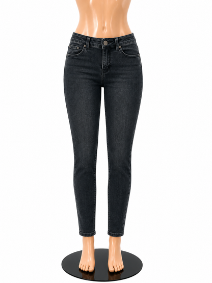 Democracy Size 10 Blue Solid Pre-Owned Ladies Jeans