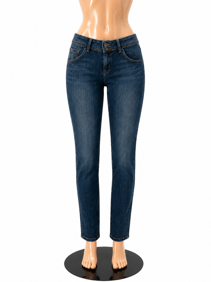 Hudson Size 8 Blue Denim Solid Pre-Owned Ladies Jeans