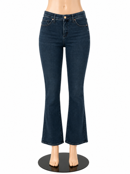 Express Size 10 Blue Solid Pre-Owned Ladies Jeans