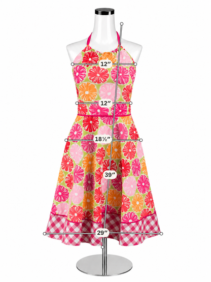 Lilly Pulitzer Delia Halter Dress Juicy Citrus Print Size 2