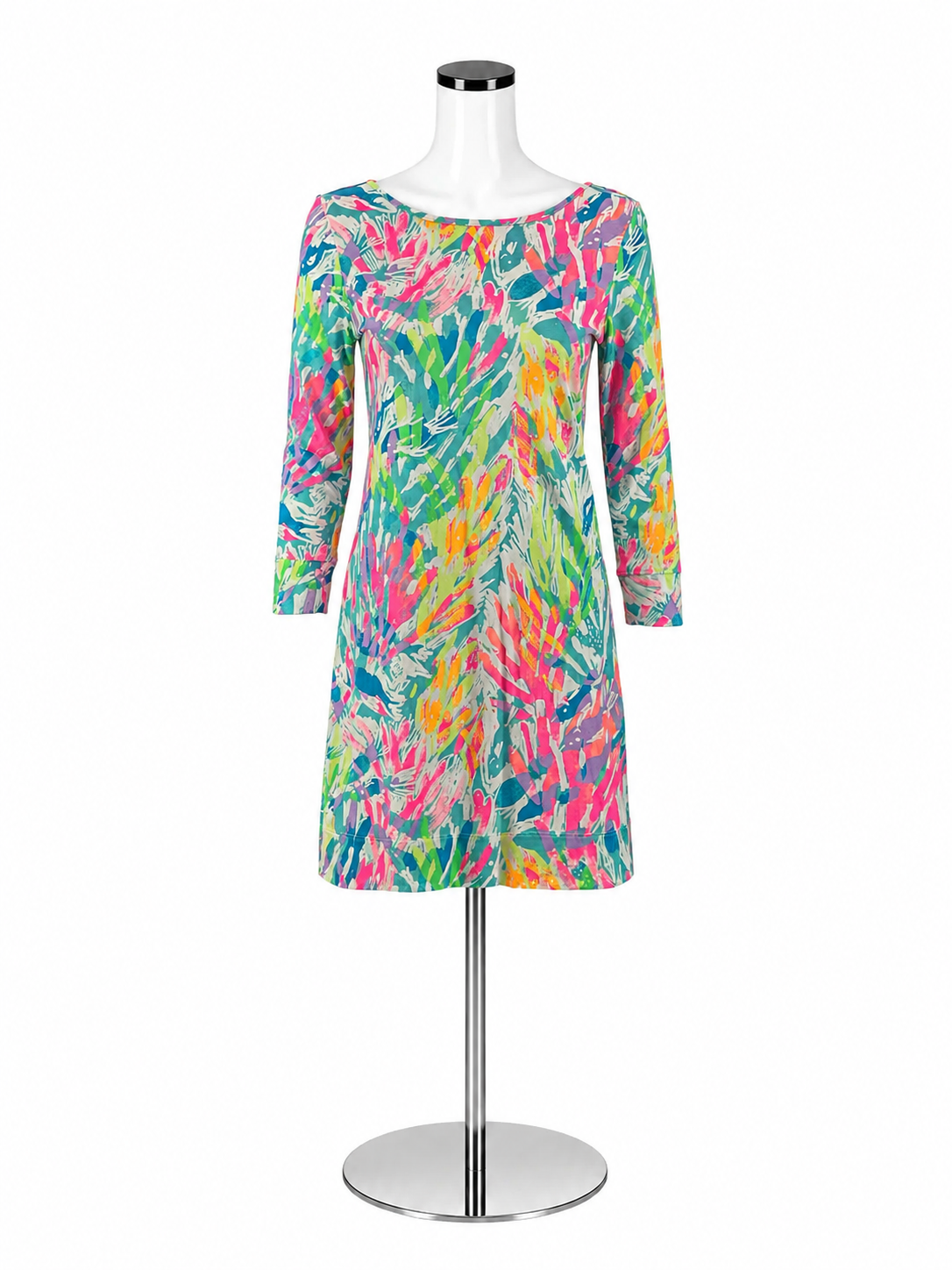 Lilly Pulitzer Essie Dress Turtley Awesome Print Pima Cotton XS