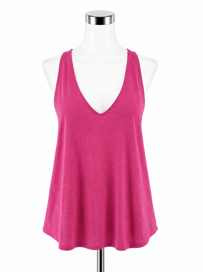 Lilly Pulitzer Luxletic Corina Racerback Tank Top Medium Pink Pima Cotton