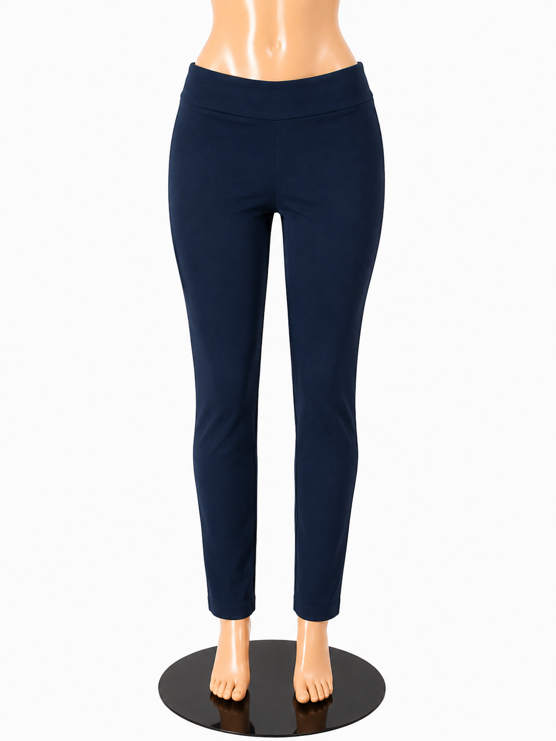 Tommy Hilfiger Black Ponte Knit Leggings Size 4 | Stretch Pull-On Pants