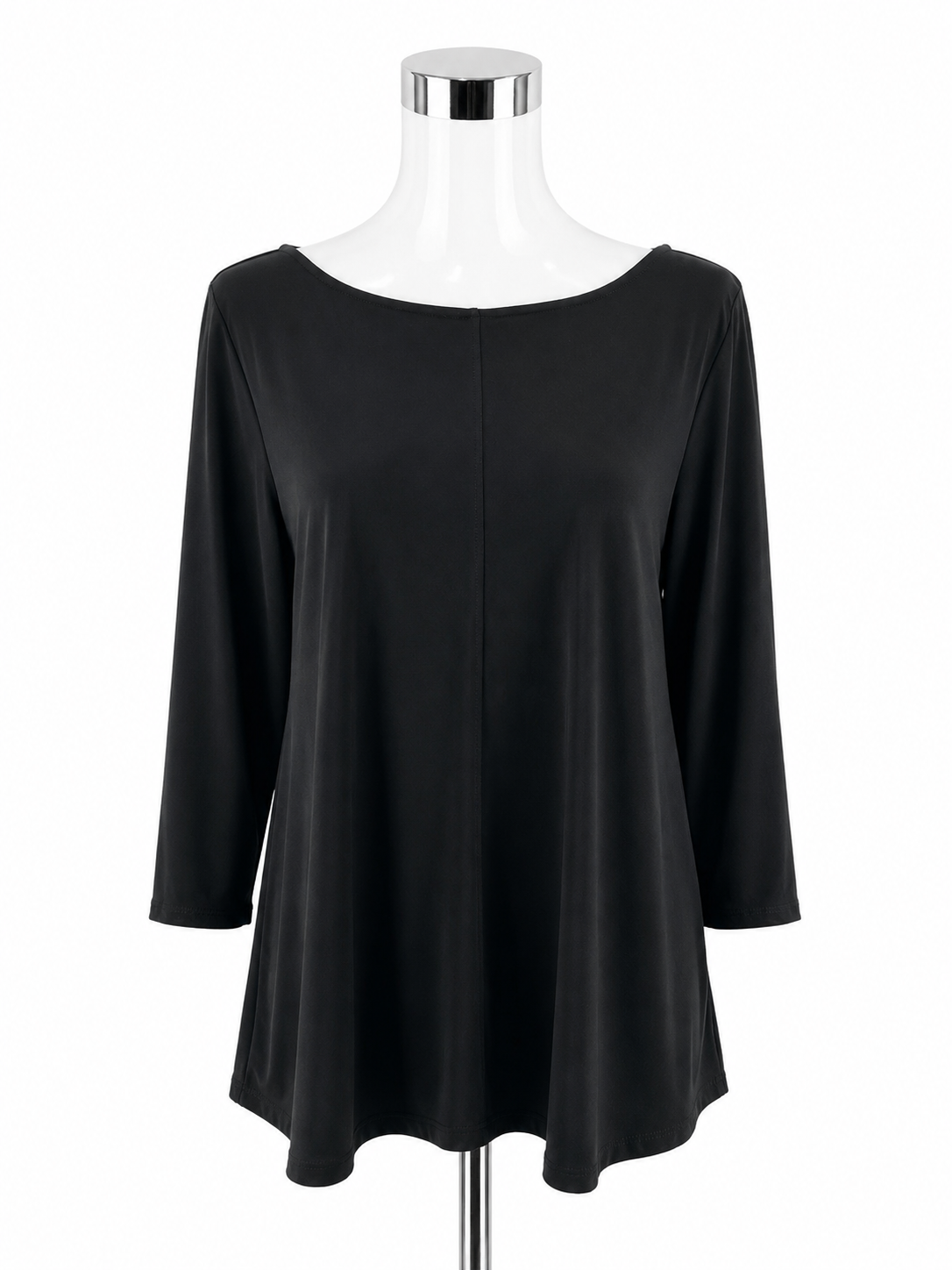 Alfani Black 3/4 Sleeve Stretch Knit Top | Size XL | Wardrobe Staple