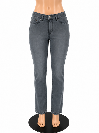 J.McLaughlin Gray 5-Pocket Stretch Skinny Jeans Size 2