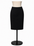 Talbots Black Skirt Classic Black Triacetate Blend Midi Skirt Size 8 - Size 8
