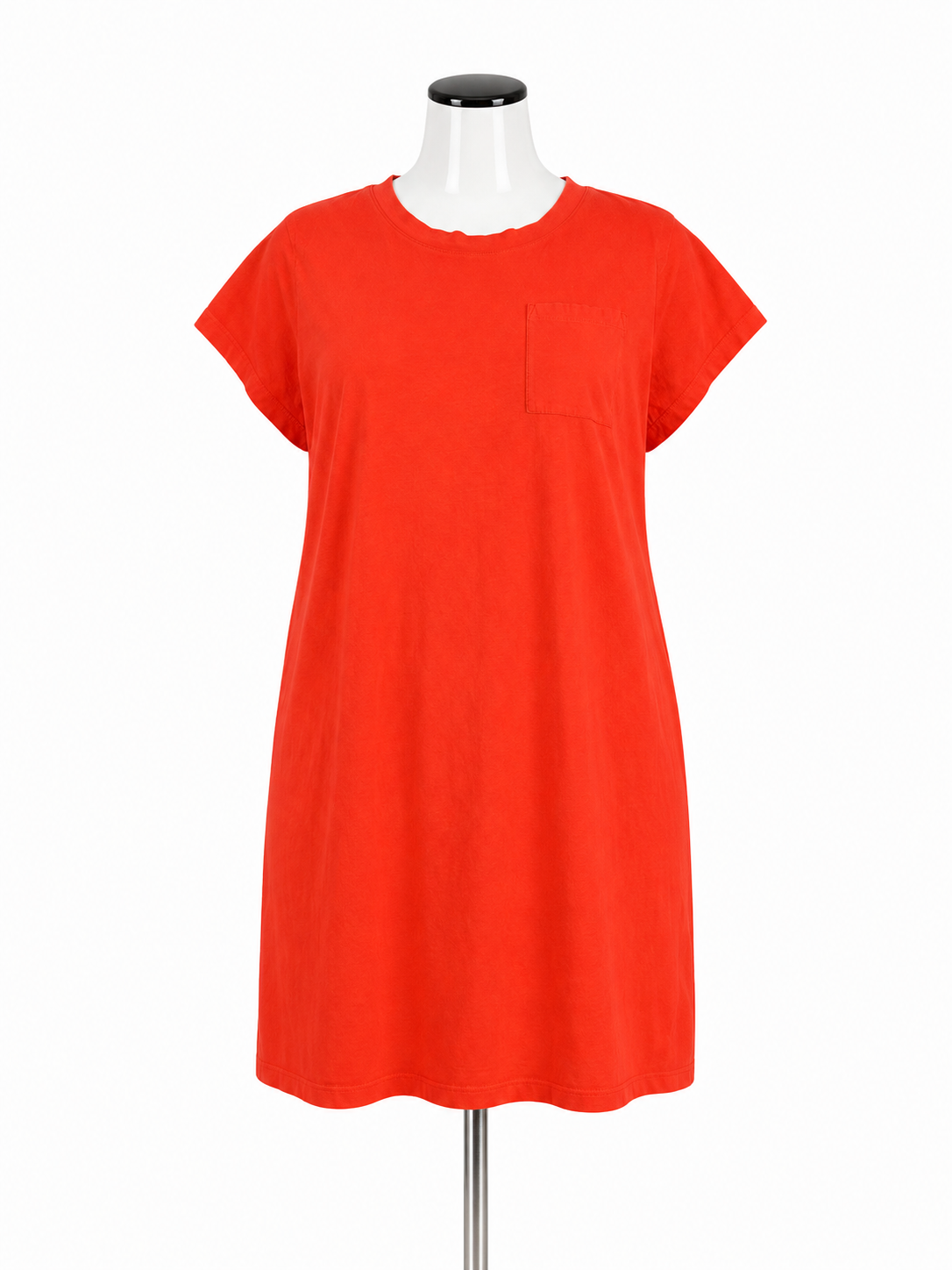 J. Crew Cotton Pocket T-Shirt Dress Orange Size 2X