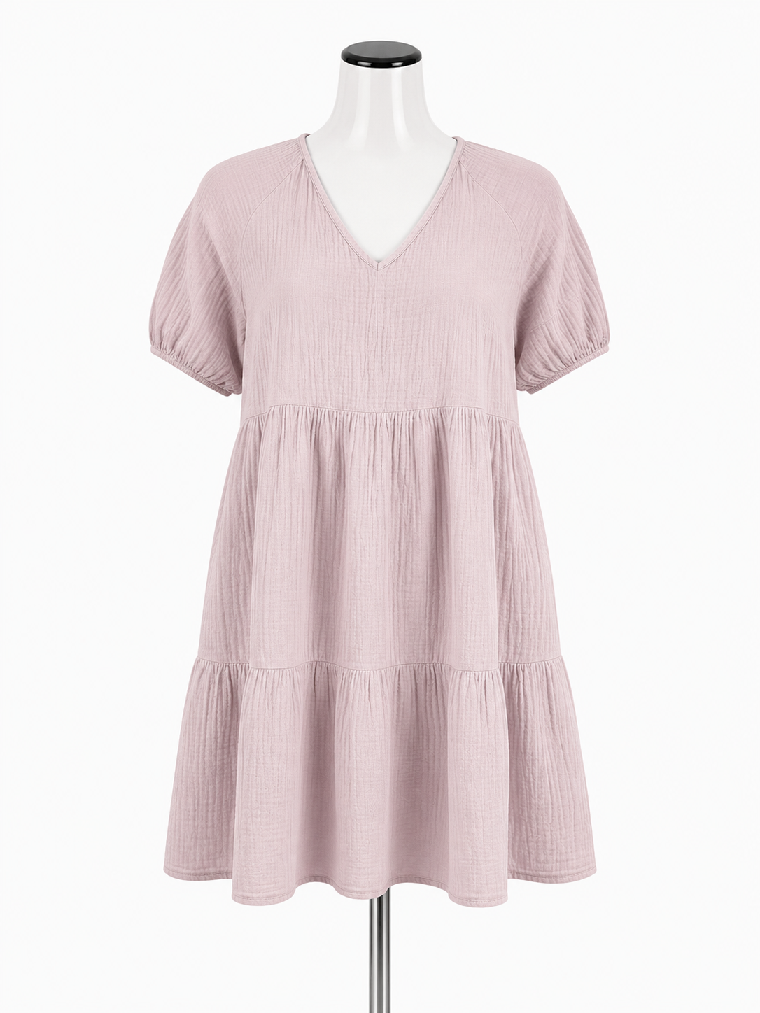 Isabel Maternity by Ingrid &amp; Isabel Tiered Gauze Dress Pink XL NWT
