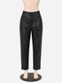 Greylin Black Pant Alani Faux Leather Pants Size Small Black High Rise Tapered Pleated - Size S