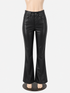 American Eagle Black Pant Faux Leather High Waisted Flare Pants Black Size 2 - Size 2