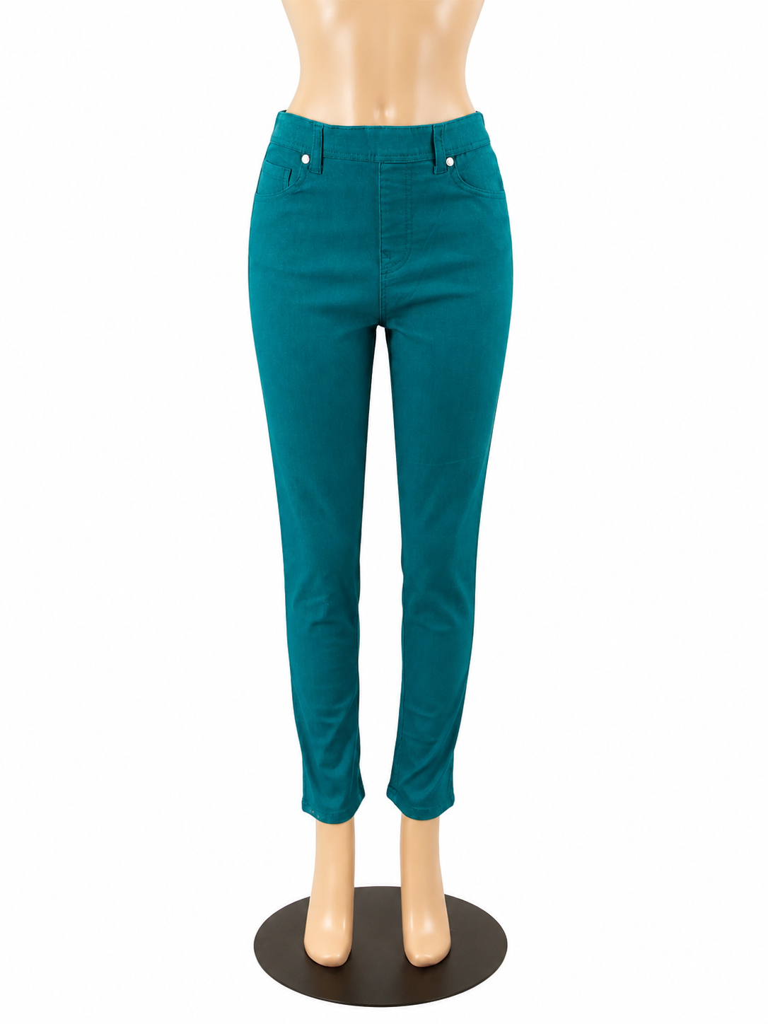 DG2 by Diane Gilman Skinny Jeans Size Small Teal Stretch Ankle Pants