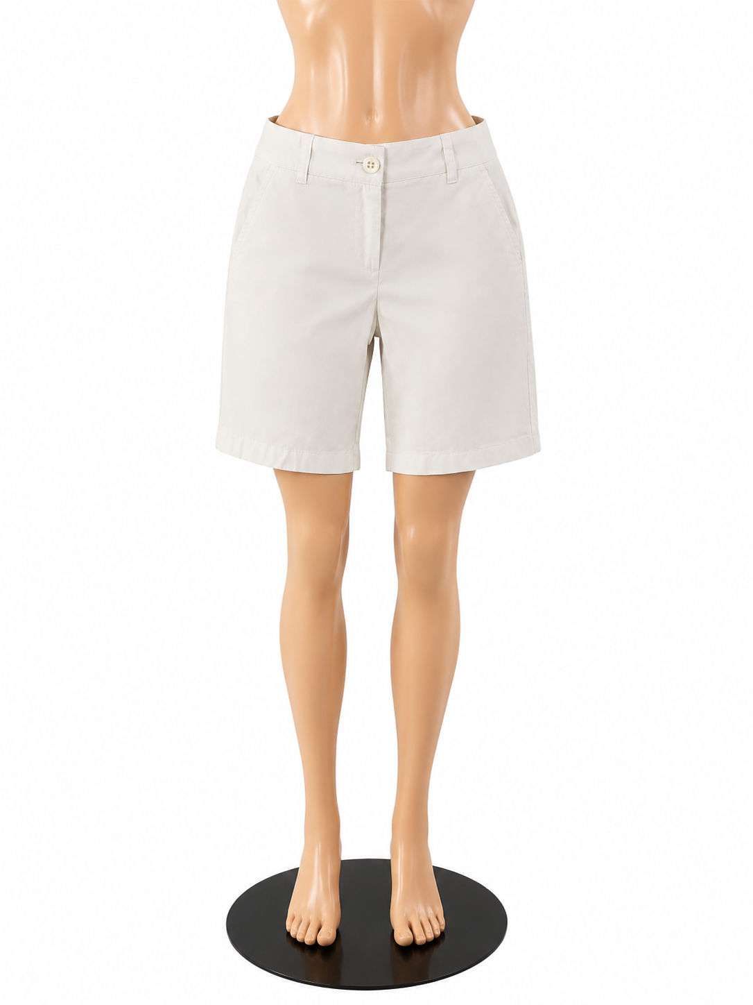 J.Crew White Bermuda Chino Shorts Stretch Cotton Twill Size 0