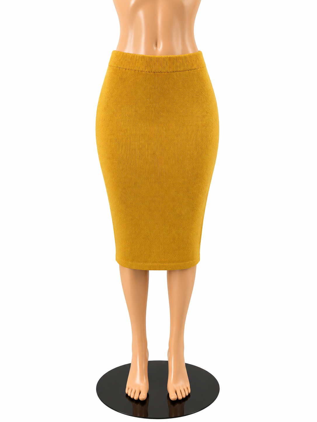 St. John Collection NWT Yellow Santana Knit Pull-On Pencil Skirt Size 6
