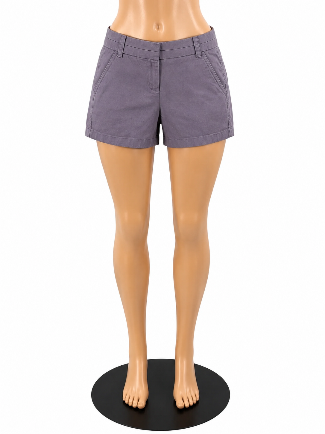 J.Crew 5" Chino Shorts Lavender Purple Cotton Mid Rise Size 000